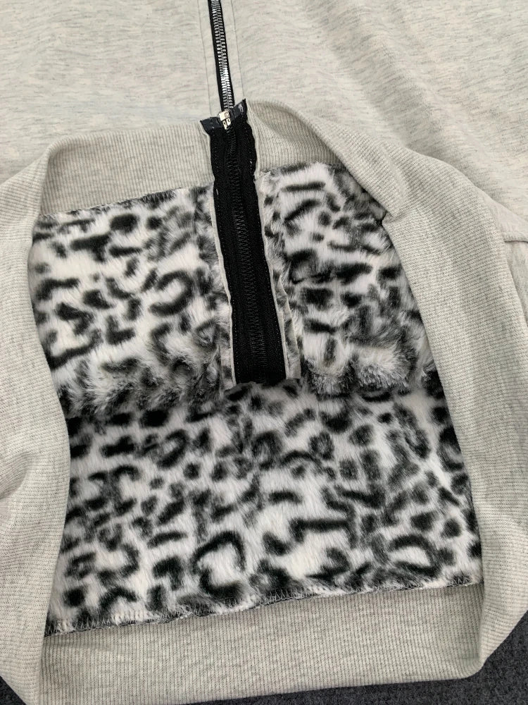 Leopard Lined Hoodie